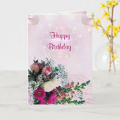 Flowers Bouquet Birthday Kaart (Gele Bloem)