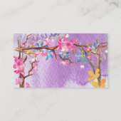 Flowers Bouquet Florist Visitekaartje (Achterkant)