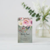 Flowers Bouquet Florist Visitekaartje (Staand voorkant)