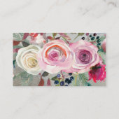 Flowers Bouquet Florist Visitekaartje (Achterkant)