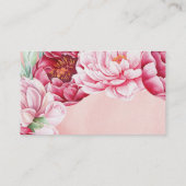 Flowers Bouquet Florist Visitekaartje (Achterkant)