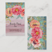 Flowers Bouquet Florist Visitekaartje (Voorkant / Achterkant)