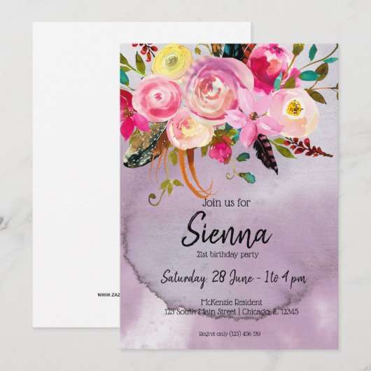 Flowers bouquet for all occassions kaart (Voorkant / Achterkant)