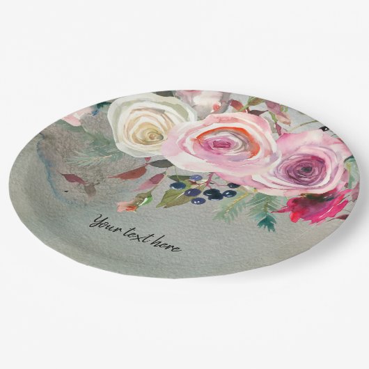 Flowers bouquet for all occassions papieren bordje (Gekanteld)