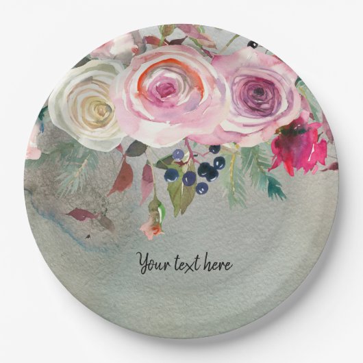 Flowers bouquet for all occassions papieren bordje (Voorkant)