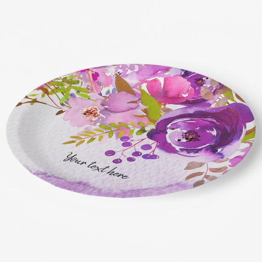 Flowers bouquet for all occassions papieren bordje (Gekanteld)