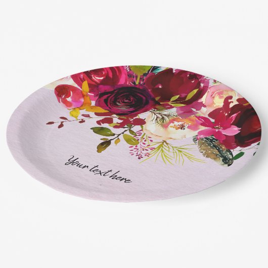 Flowers bouquet for all occassions papieren bordje (Gekanteld)