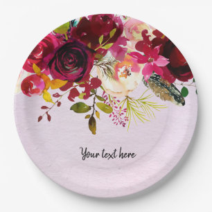 Flowers bouquet for all occassions papieren bordje