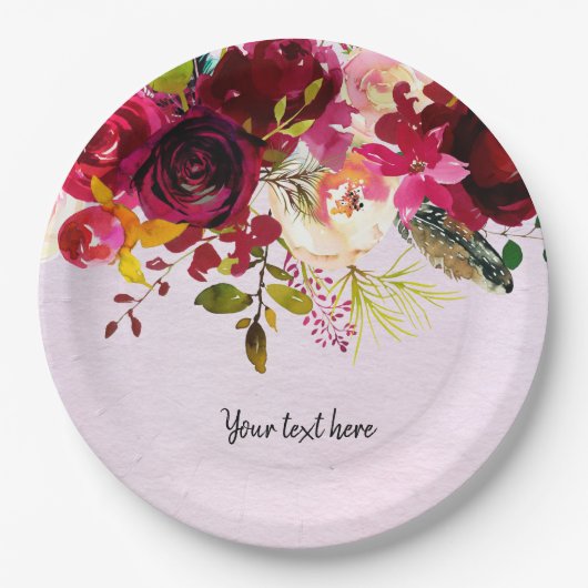 Flowers bouquet for all occassions papieren bordje (Voorkant)