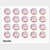 Flowers bouquet for all occassions ronde sticker (Vel)
