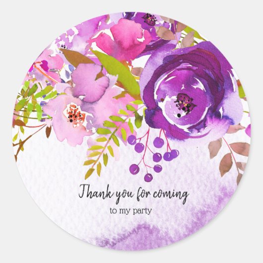 Flowers bouquet for all occassions ronde sticker (Voorkant)