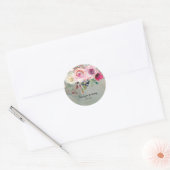 Flowers bouquet for all occassions ronde sticker (Envelop)
