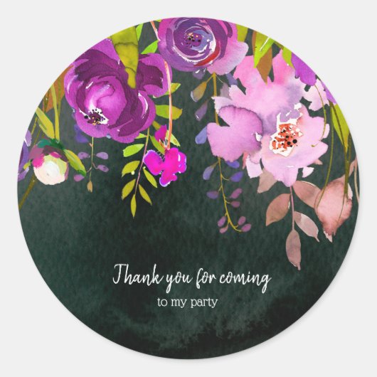 Flowers bouquet for all occassions ronde sticker (Voorkant)