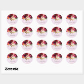 Flowers bouquet for all occassions ronde sticker (Vel)