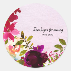 Flowers bouquet for all occassions ronde sticker