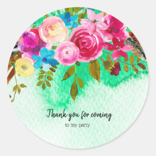 Flowers bouquet for all occassions ronde sticker