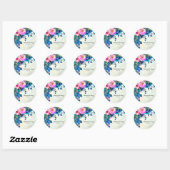 Flowers bouquet for all occassions ronde sticker (Vel)