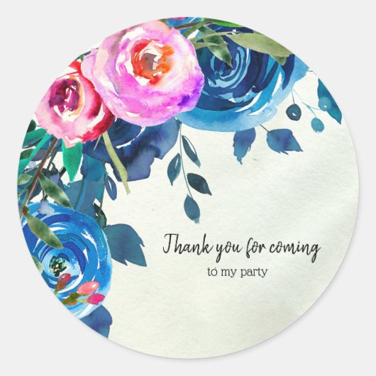 Flowers bouquet for all occassions ronde sticker (Voorkant)