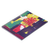 Flowers Bouquet Vase Schilderen Abstracte achtergr Notitieboek (Linkerzijde)