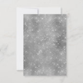 Flowers Brunch Silver GRay Wedding Jubileum Kaart (Achterkant)