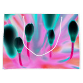 Flowers Buds Floral Fantasy Design Gift Bag Groot Cadeauzakje (Voorkant)