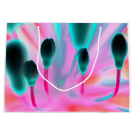 Flowers Buds Floral Fantasy Design Gift Bag Groot Cadeauzakje