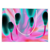 Flowers Buds Floral Fantasy Design Gift Bag Groot Cadeauzakje (Achterkant)