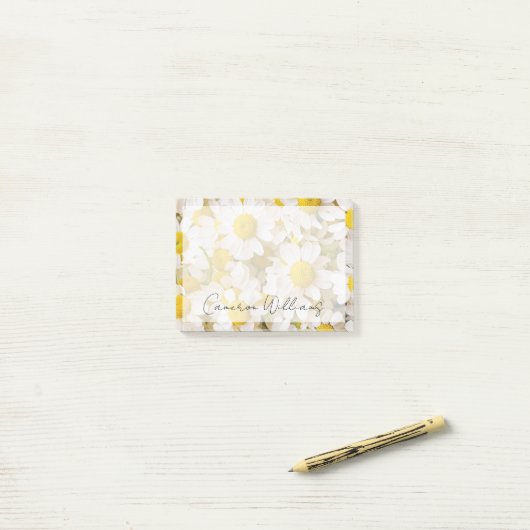 Flowers | Bunch of Chamomiles Post-it® Notes (Op bureau)