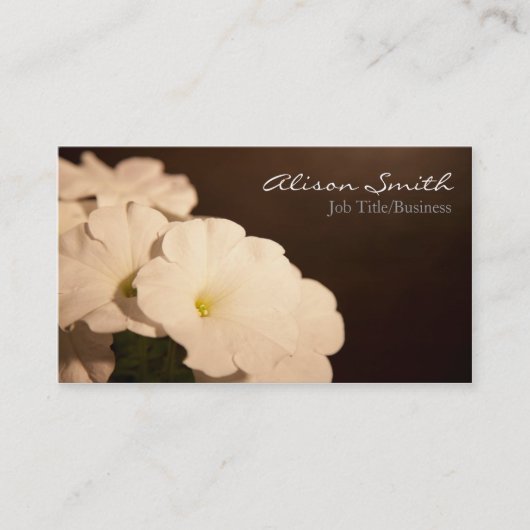 Flowers Business Card Visitekaartje (Voorkant)