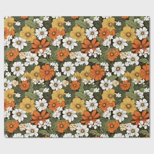 Flowers Cadeaupapier (Vlak)