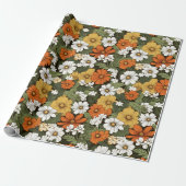 Flowers Cadeaupapier (Uitgerold)