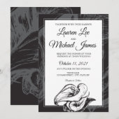 Flowers Calla Lilies Wedding Uitnodiging (Voorkant / Achterkant)