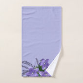 Flowers Campanula Lavender Light Paars Background Bad Handdoek (Handdoek)