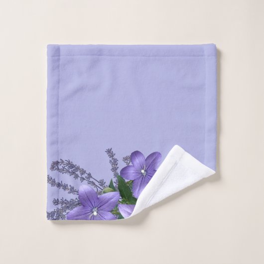 Flowers Campanula Lavender Light Paars Background Bad Handdoek (Wasdoekje)