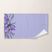 Flowers Campanula Lavender Light Paars Background Bad Handdoek (Handdoek)
