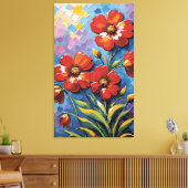 Flowers Canvas Afdruk (Insitu (Woonkamer))