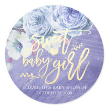 Flowers Chic Baby shower Sweet Baby Girl