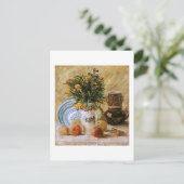Flowers Coffeepot en Fruit Van Gogh Fine Art Briefkaart (Staand voorkant)