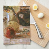 Flowers Coffeepot en Fruit Van Gogh Fine Art Theedoek (Quarter Fold)