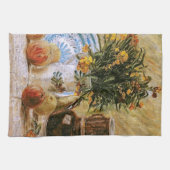 Flowers Coffeepot en Fruit Van Gogh Fine Art Theedoek (Horizontaal)