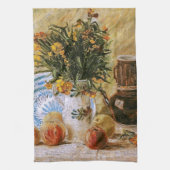Flowers Coffeepot en Fruit Van Gogh Fine Art Theedoek (Verticaal)