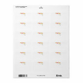 "FLOWERS" Collectie Etiket (Full Sheet)