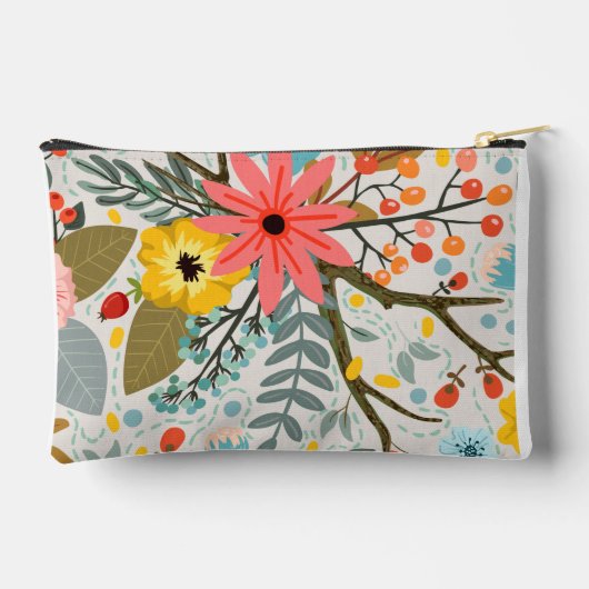 Flowers Colorful Watercolor Cute        Etui (Achterkant)
