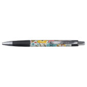 Flowers Colorful Waterverf Cute Pen (Achterkant)