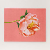 Flowers | Coral Peony Blossom Legpuzzel (Horizontaal)