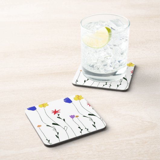 Flowers Cork Onderzetter (Rechterzijde)