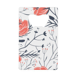 Flowers Creditcard Bottle Open Creditkaart Flessenopener