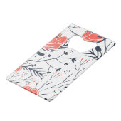 Flowers Creditcard Bottle Open Creditkaart Flessenopener (Voorkant Gekanteld)