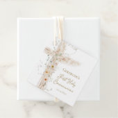 flowers cross First Holy Communion Bedankjes Labels (In situ)