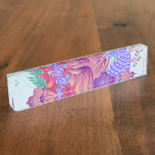 Flowers Custom Desk Destiny Destiny's Namep Desk N Naambordje (Zijkant)